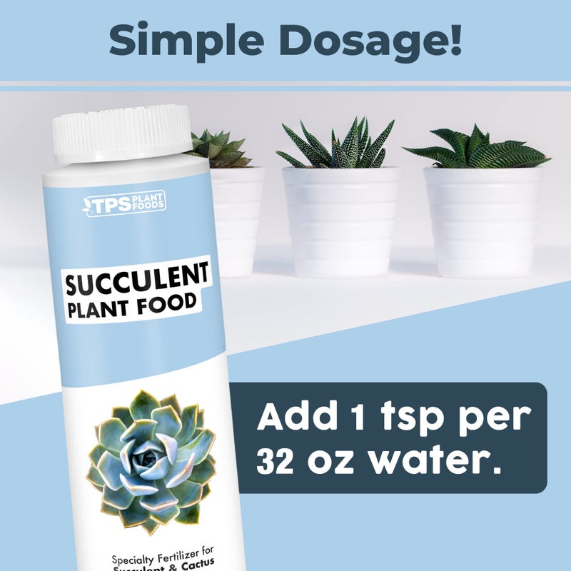 TPS NUTRIENTS Succulent Plant Food for Succulents, Cactus, Jade and Aloe, Liquid Houseplant Fertilizer 8 oz (250mL) - Image 4